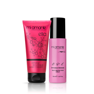 Invisible Defense Spray + Mi Amante Ella Haarcreme