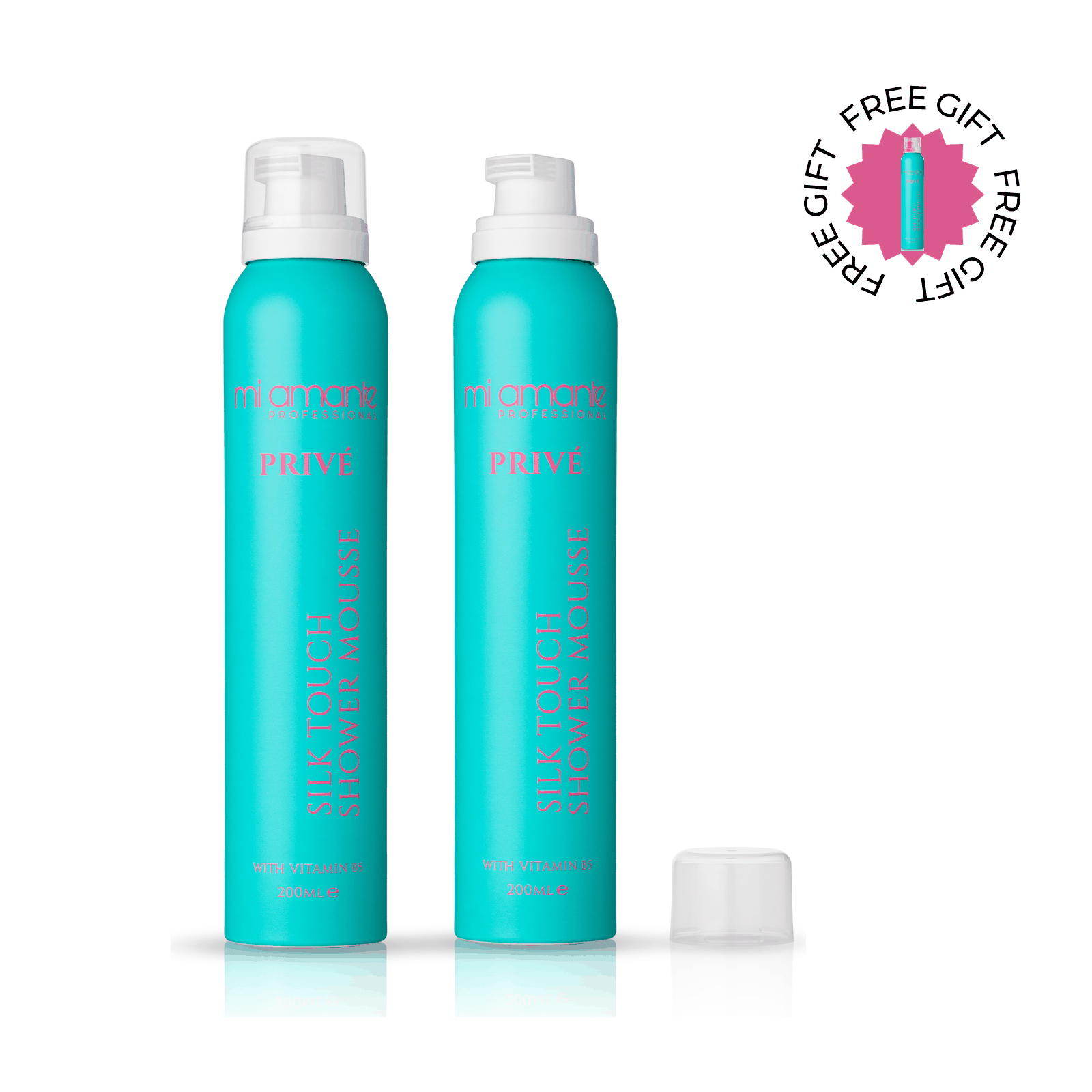 2 Броя + 1 БЕЗПЛАТЕН Silk Touch Shower Mousse Mi Amante