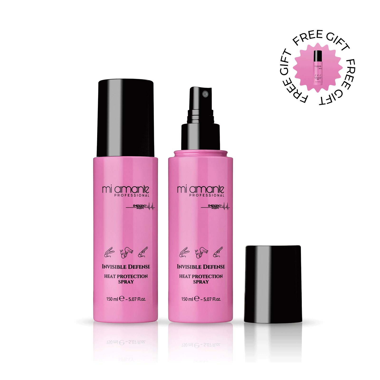 Hitzeschutzspray für Haare Mi Amante Invisible Defense 150 ml.